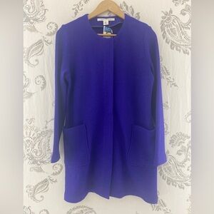 Max Studio Wool Blend Coat Purple
Front Zip sz L NEW